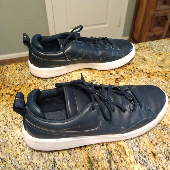Nike Golf Course Classic Shoes Blue Leather Water Resistant 905232-400 Sz US 12 main image 9